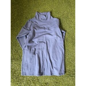 Jones‎ New York Signature Sweatshirt Women's Small Blue Turtleneck Long Sleeve